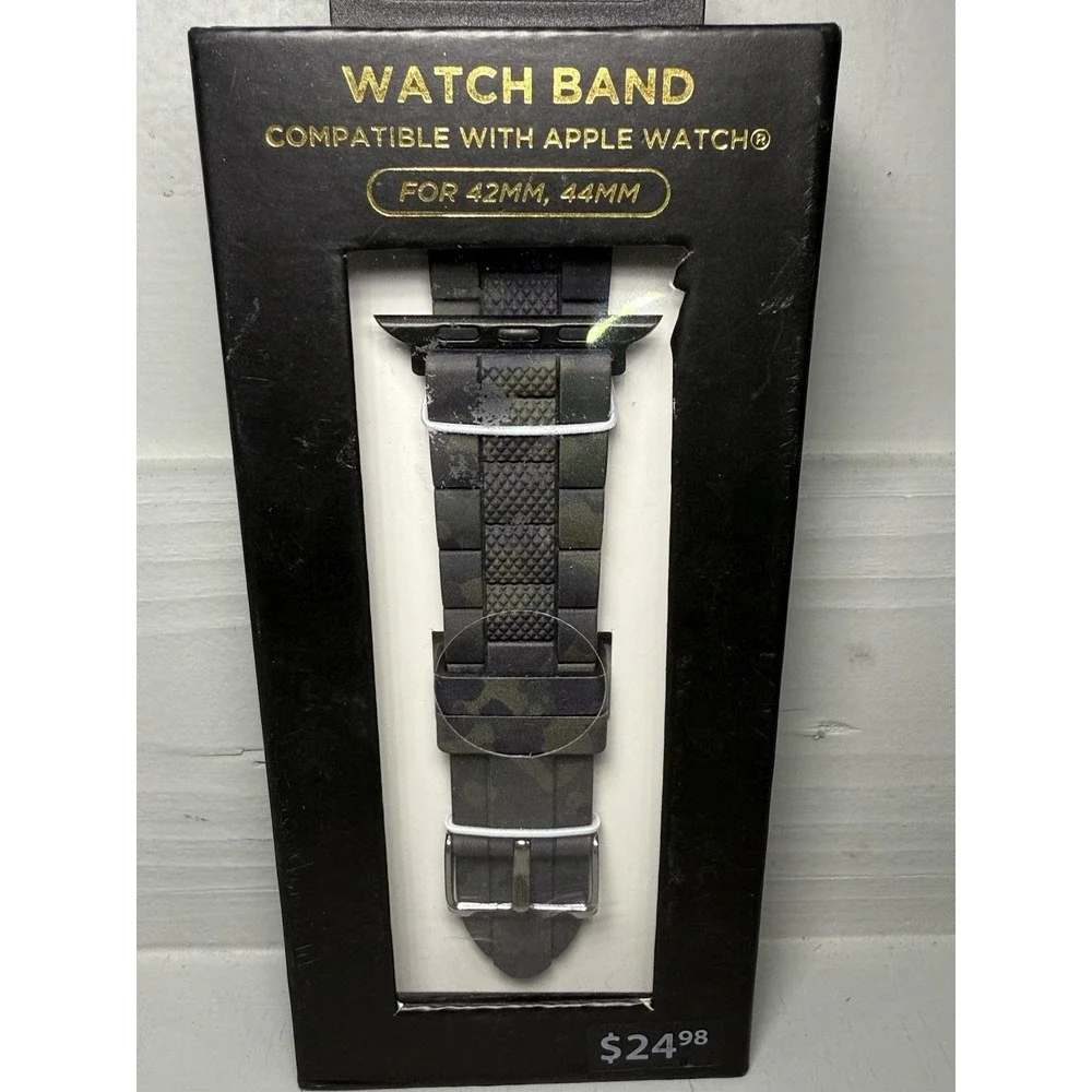 Watch Band Men's Apple Camouflage 42,44 Compatible New In Box